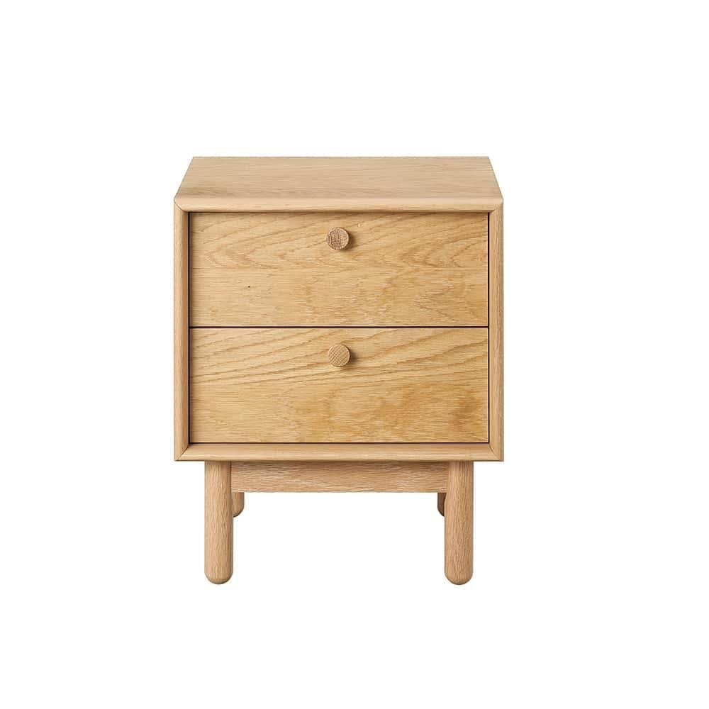 Akira 2 Drawer Nightstand - Oak