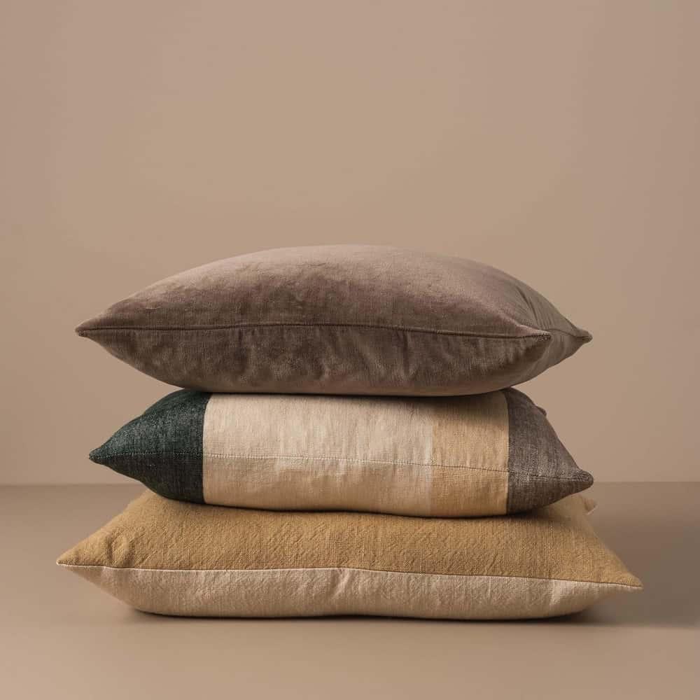 Morandi Handwoven Linen Cushion - Multi