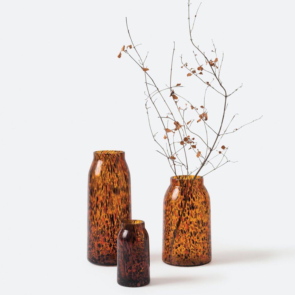 Otto Vase Large - Amber Speckle