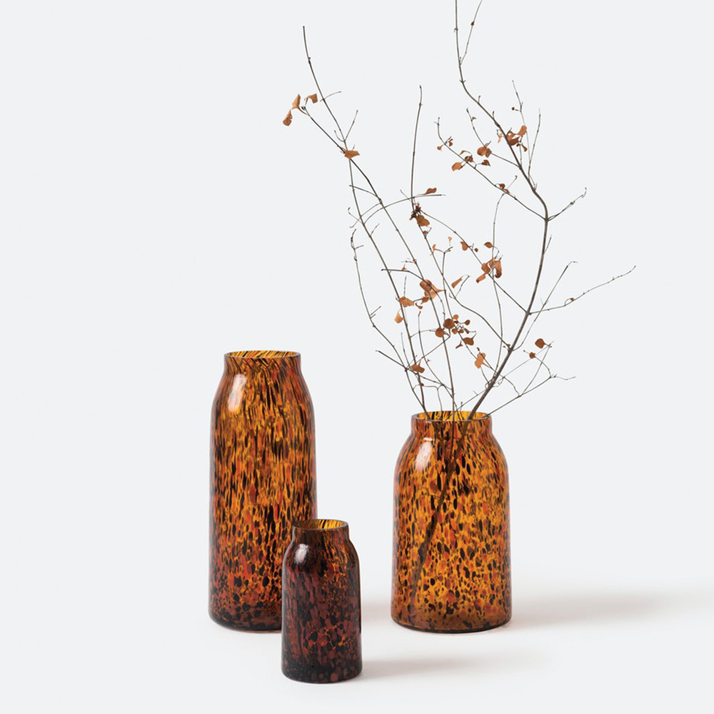 Otto Vase Medium - Amber Speckle