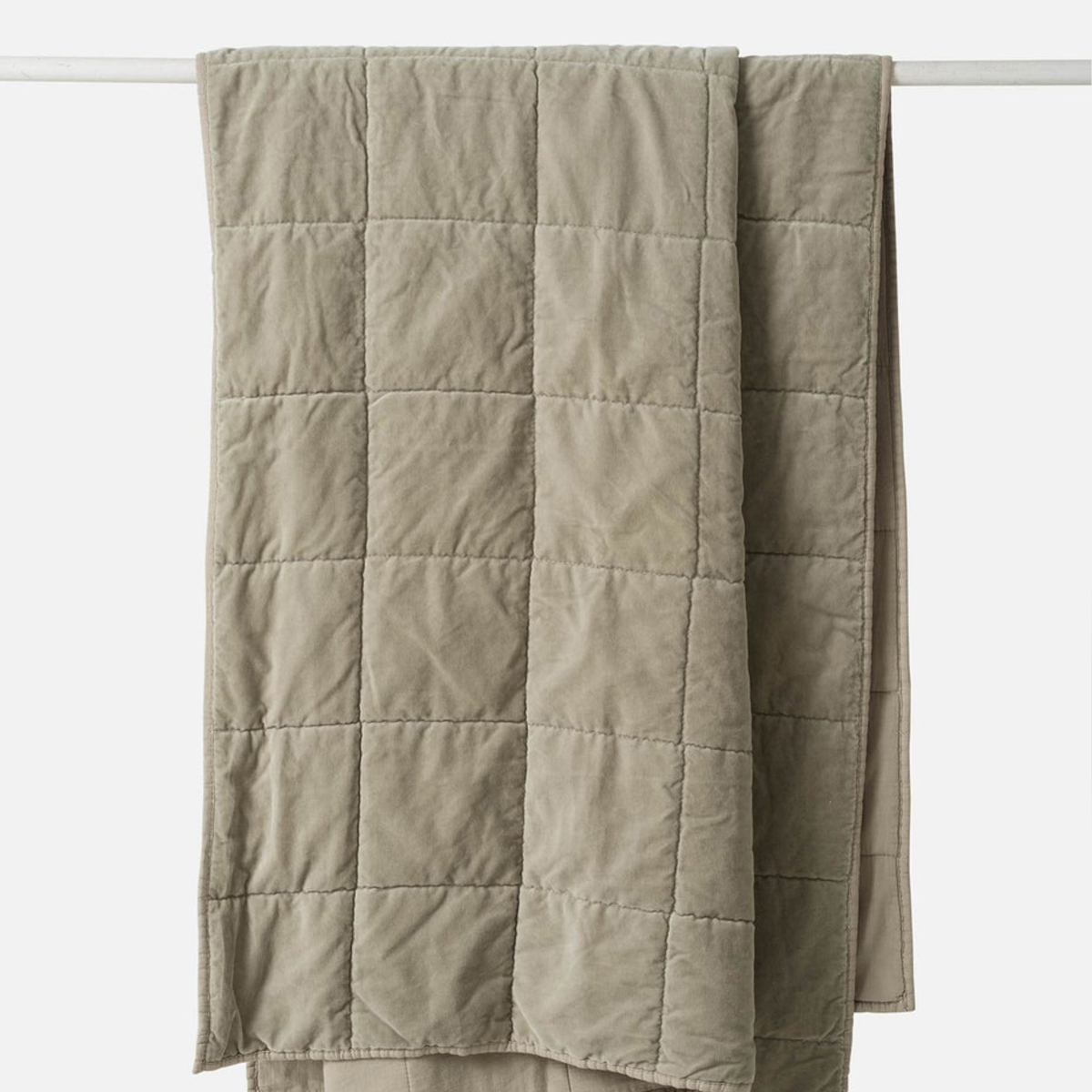 Velvet Quilted Throw - Puddle