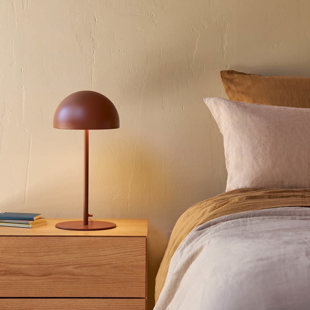 Dome Table Lamp - Brick