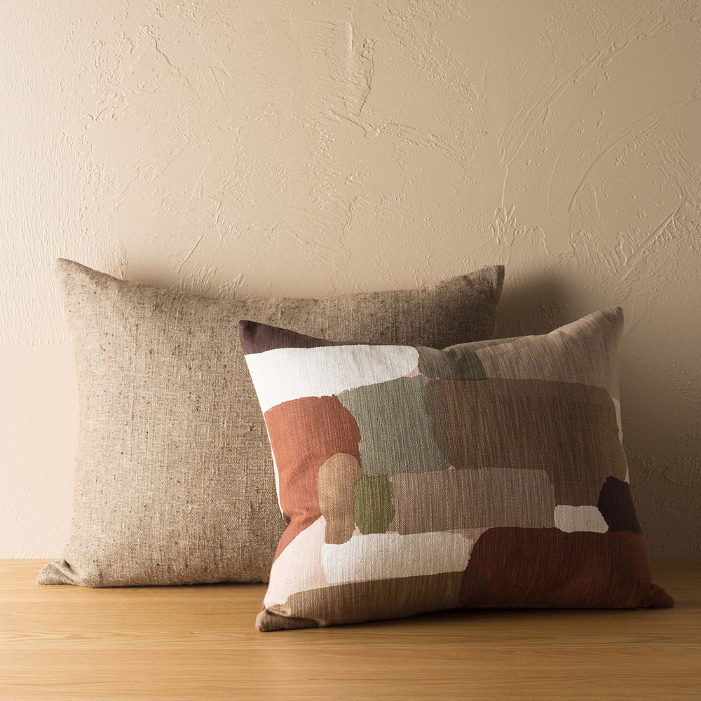 Pasture Cushion - Brick/Multi