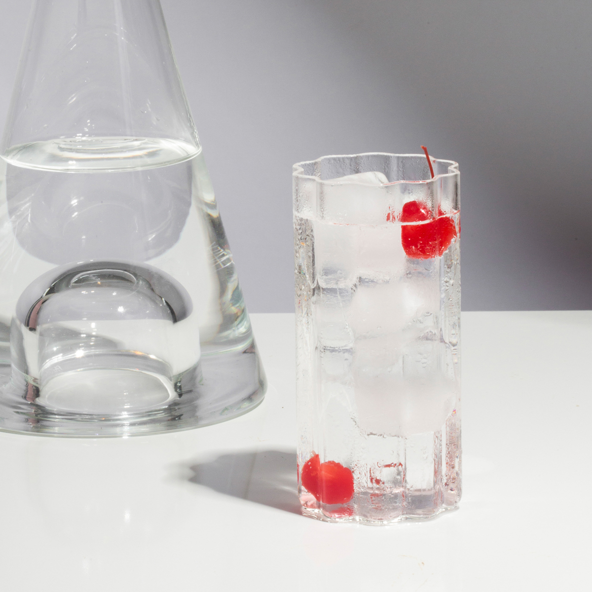 Wave Highball Glass Set Of 2 - Clear