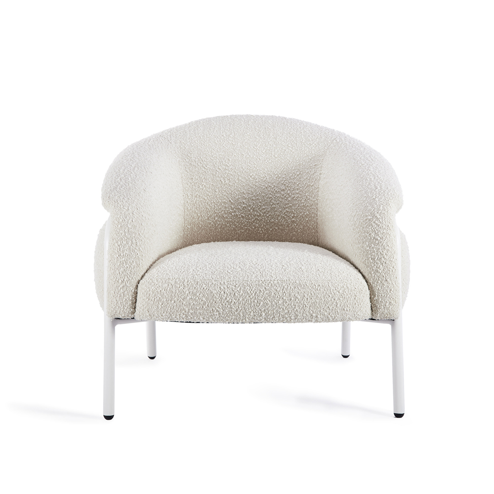 Belly Armchair - Maya Cream Boucle