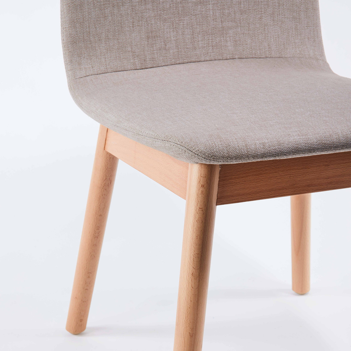 Bunny Dining Chair - Beige / Beech