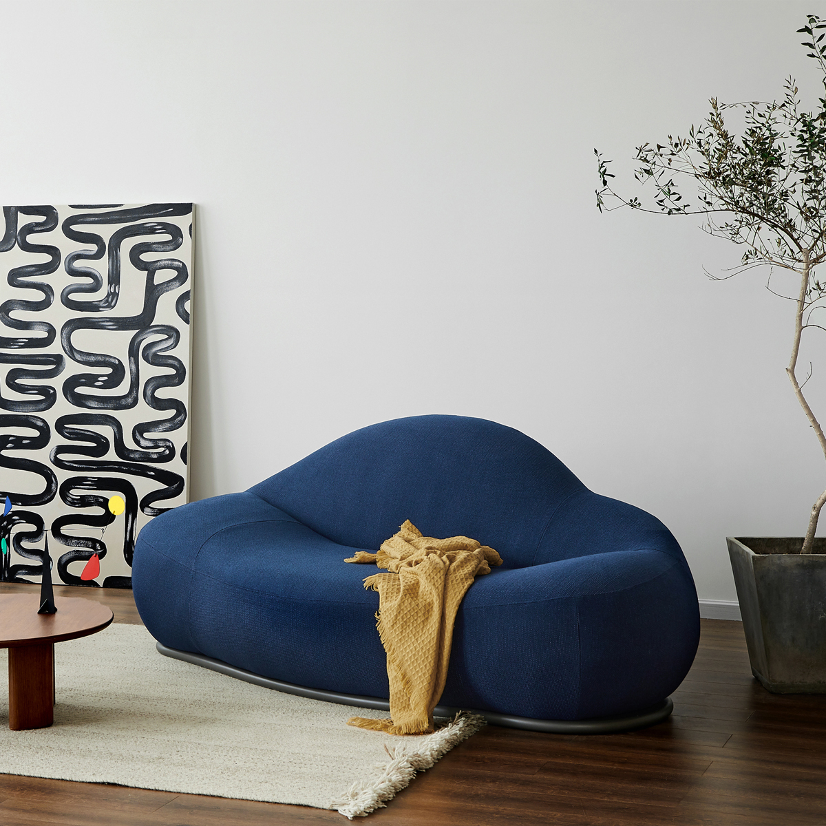 Cloud 2 Seater Sofa - Navy NA14