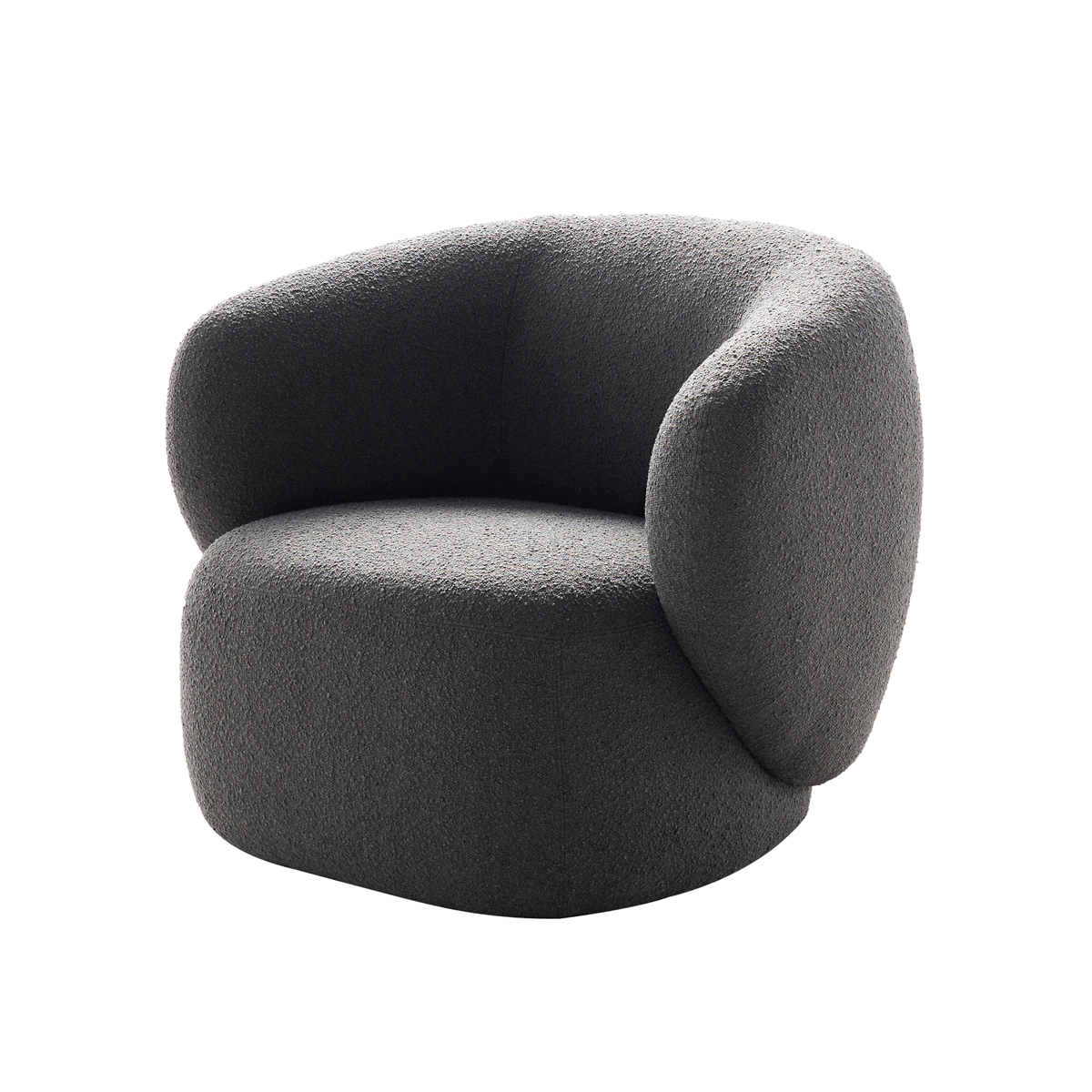 Swell Armchair - Maya Charcoal Boucle