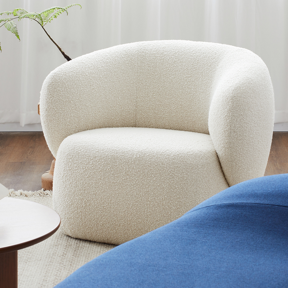 Swell Armchair - Maya Cream Boucle