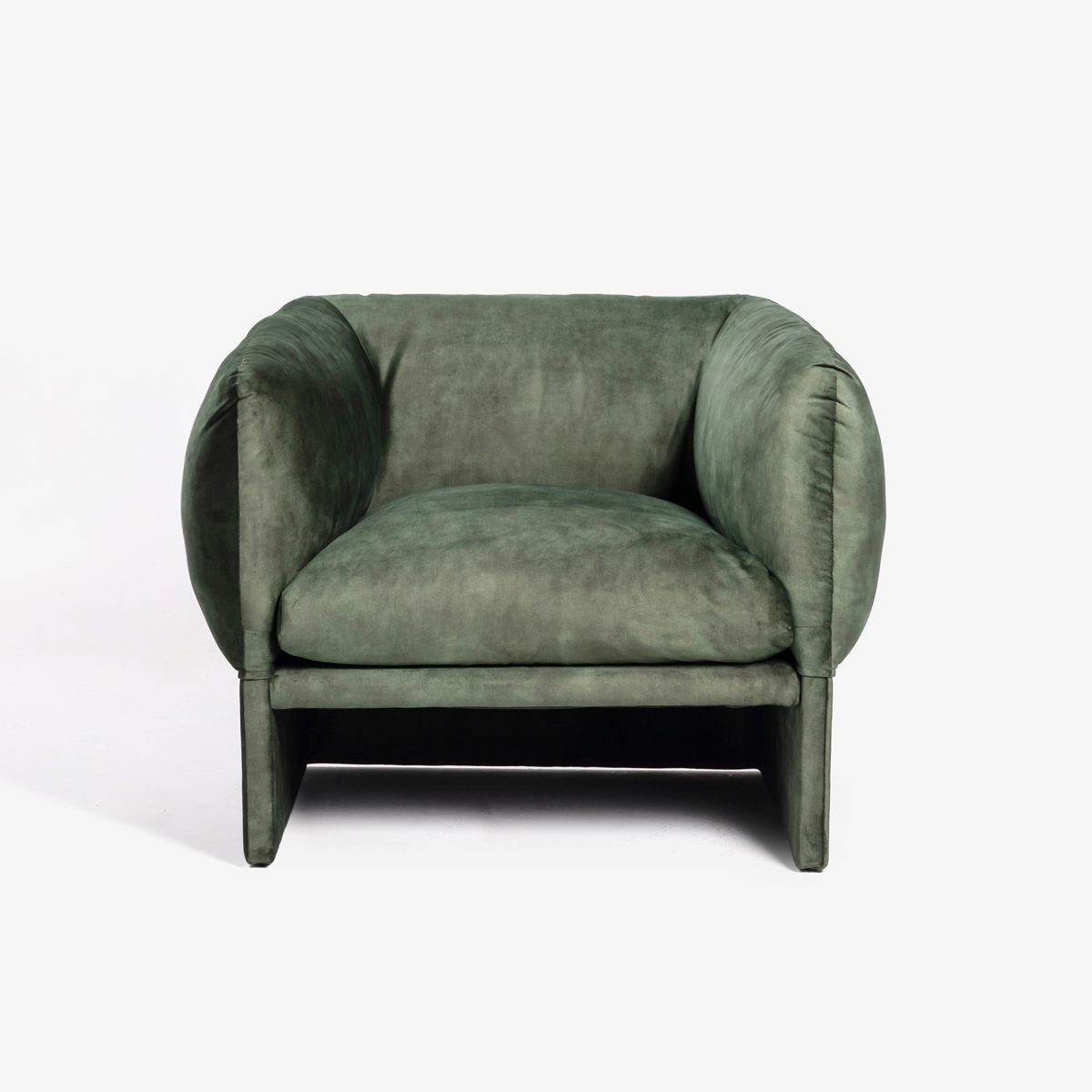 Tulip Lounge Chair - Forest Velvet Decent 29