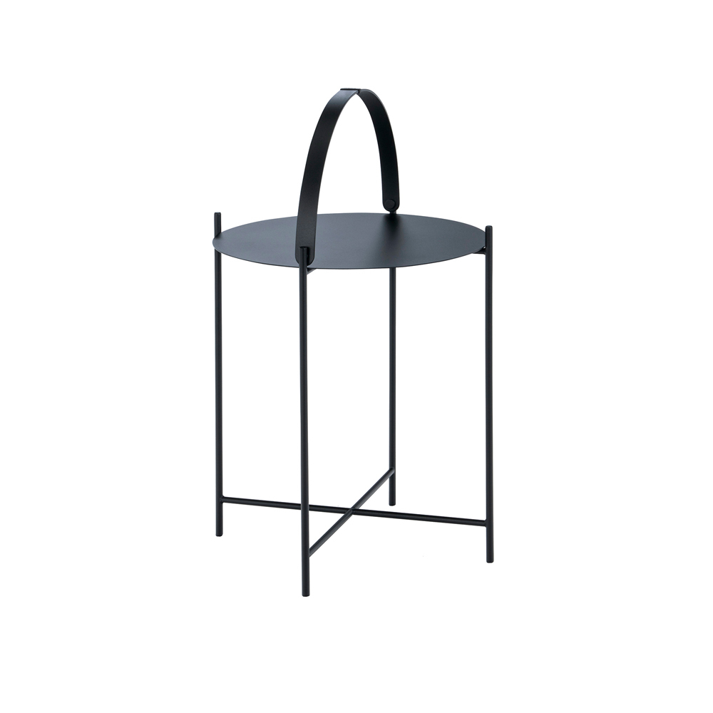 Edge Tray Side Table 46cm -  Black