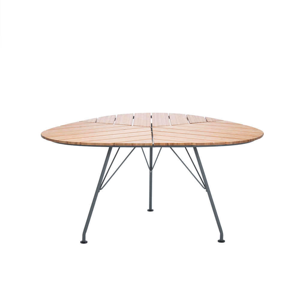 Leaf Outdoor Dining Table - Bamboo/Dark Grey