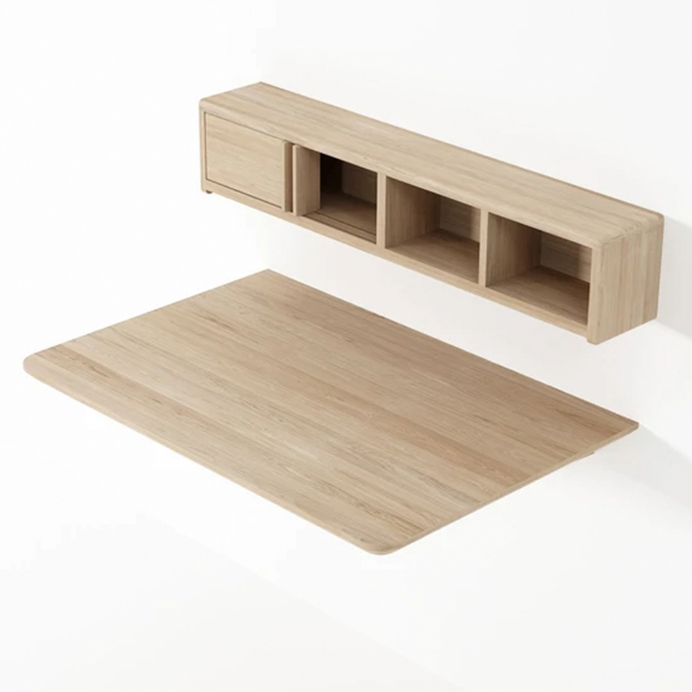 East Desk Module - Oak