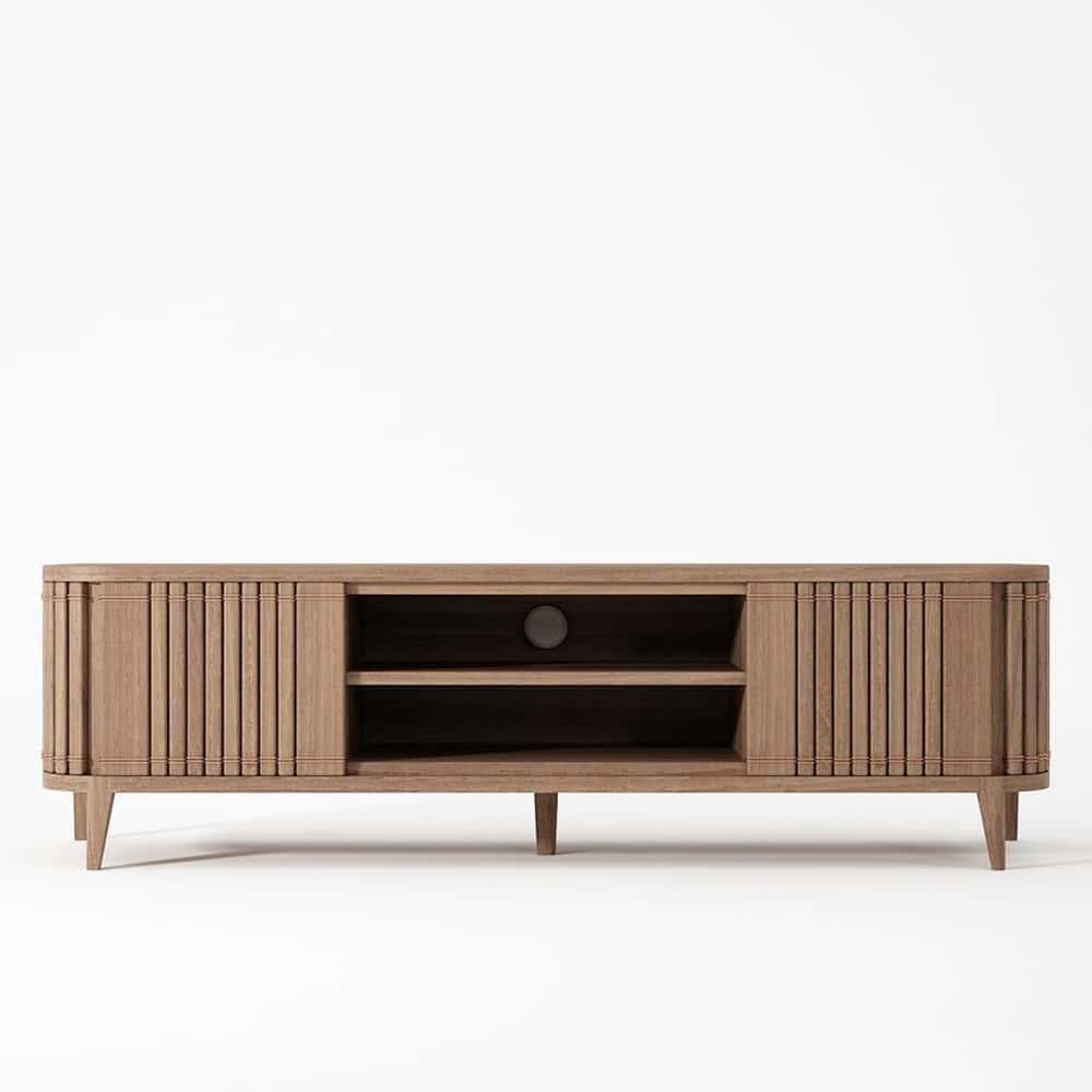 Koppar Media Cabinet 2 Dr Rmv Shelf Teak