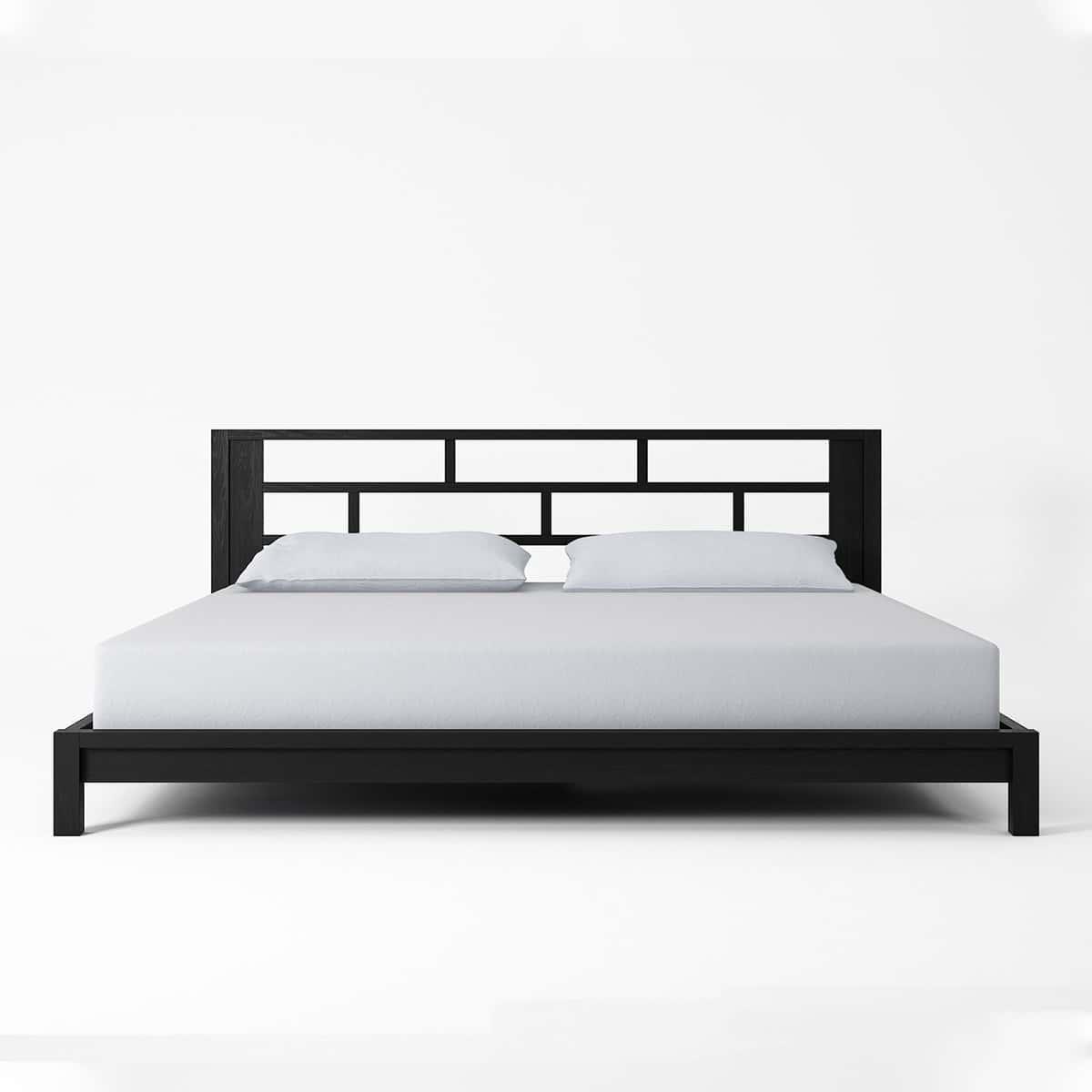 Sakae King Bed - Satin Black