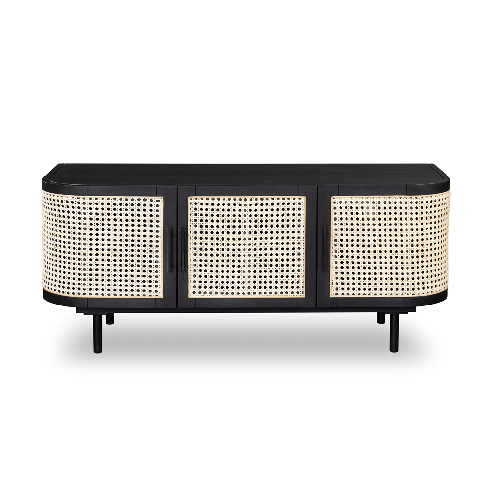 Embrace Rattan Entertainment Unit 120cm - Black