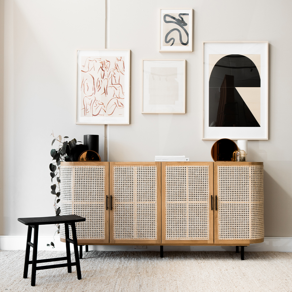 Embrace Rattan Sideboard 180cm - Natural