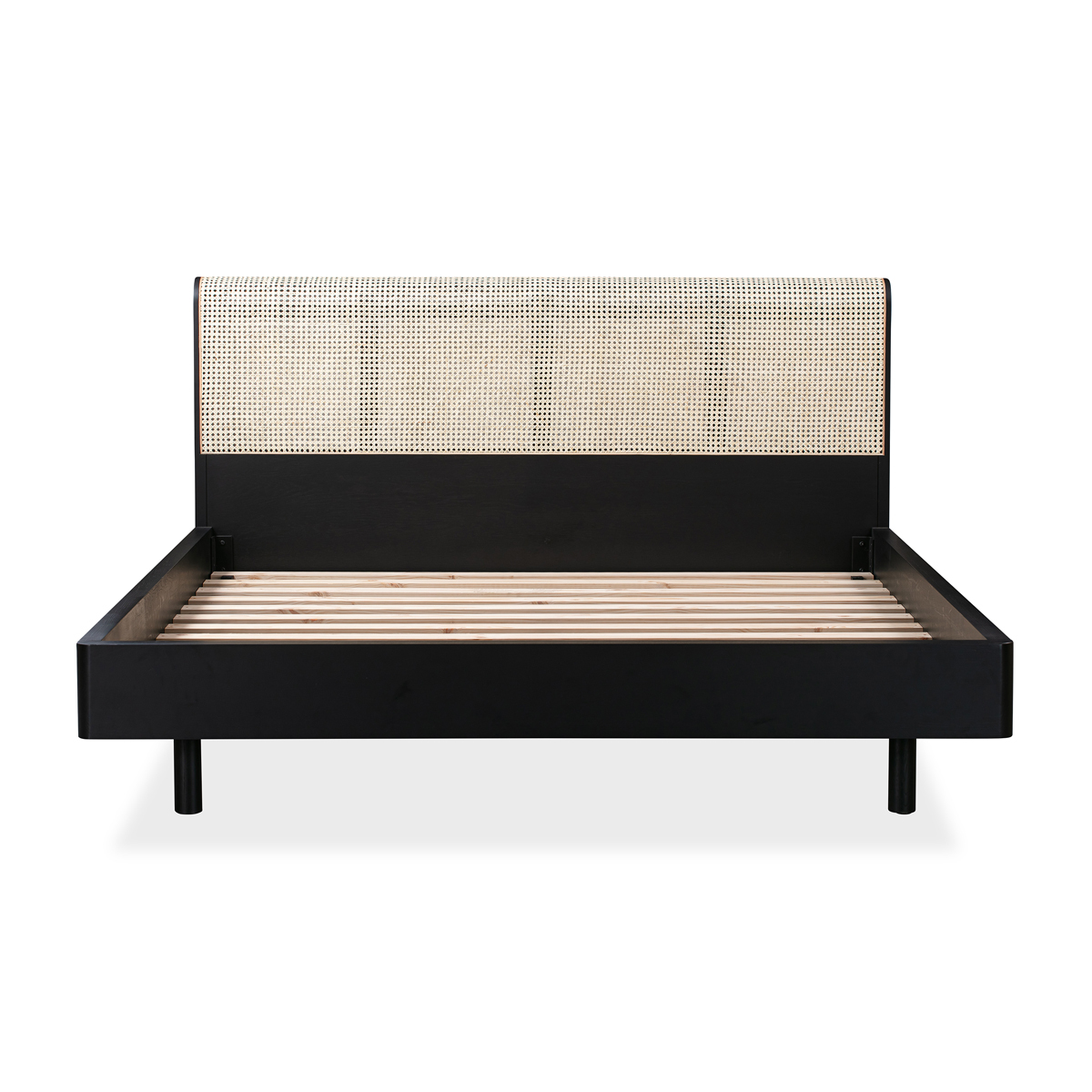 Garner Rattan King Bed - Black