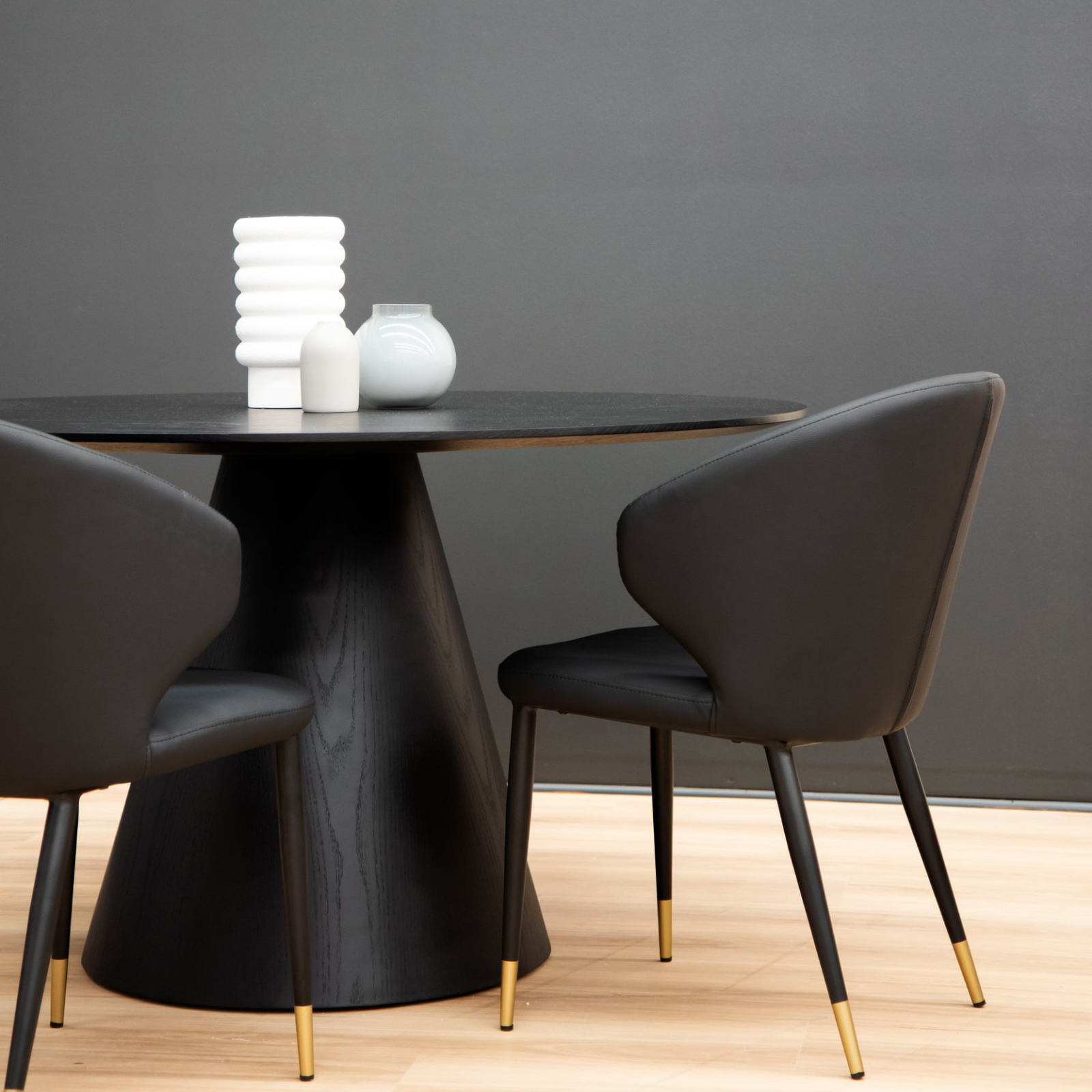 Express Dining Chair - Black Leather