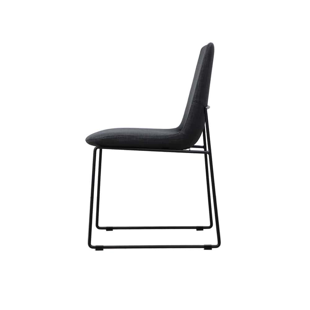 Axel Dining Chair - Lisbon Charcoal Grey 12