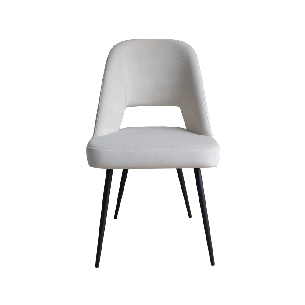 Concept Dining Chair - Vanity Velvet Blanc Creme 01