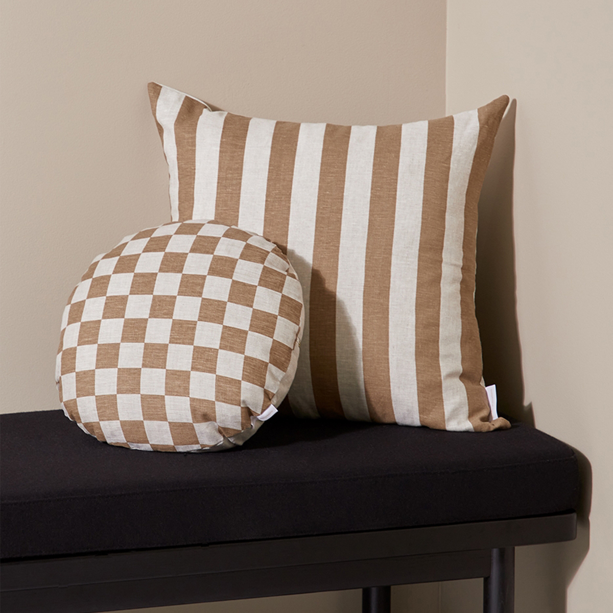 Stripe Square Cushion - Hazel