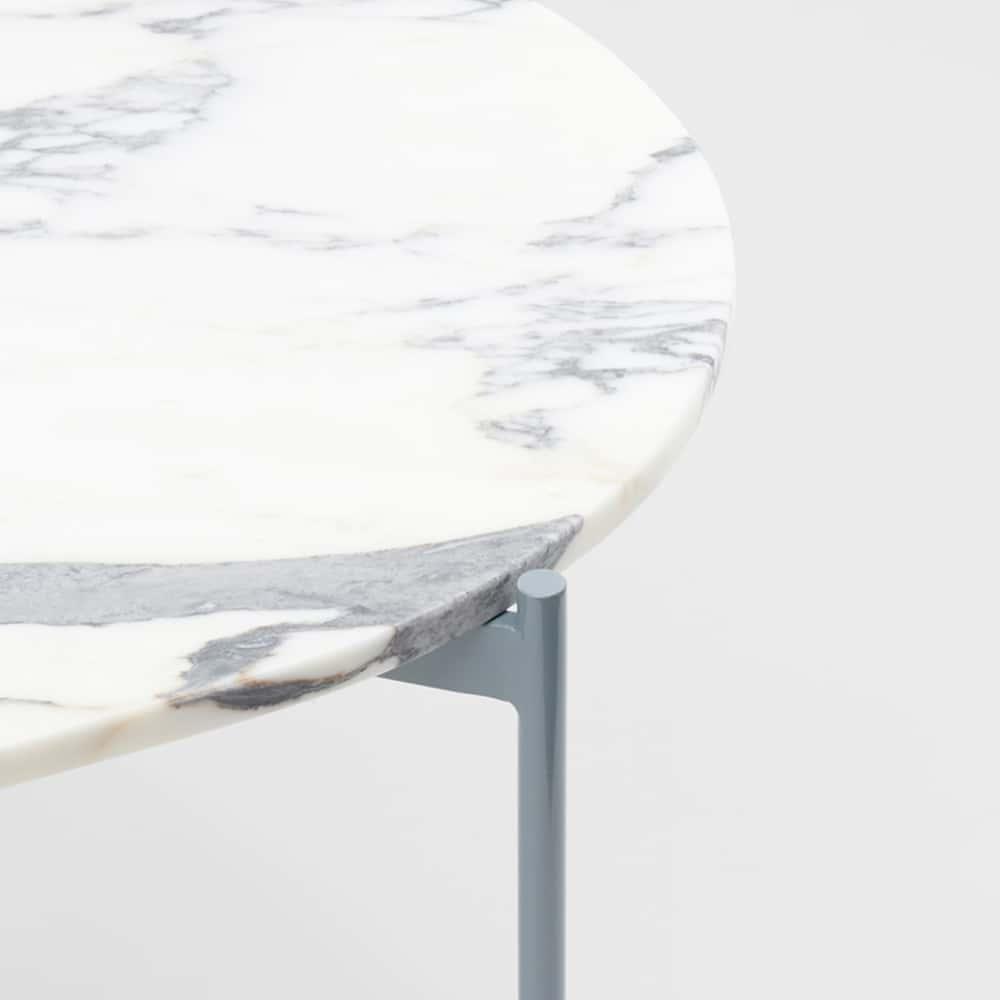 Rhonde Marble Coffee Table - Dusty Blue