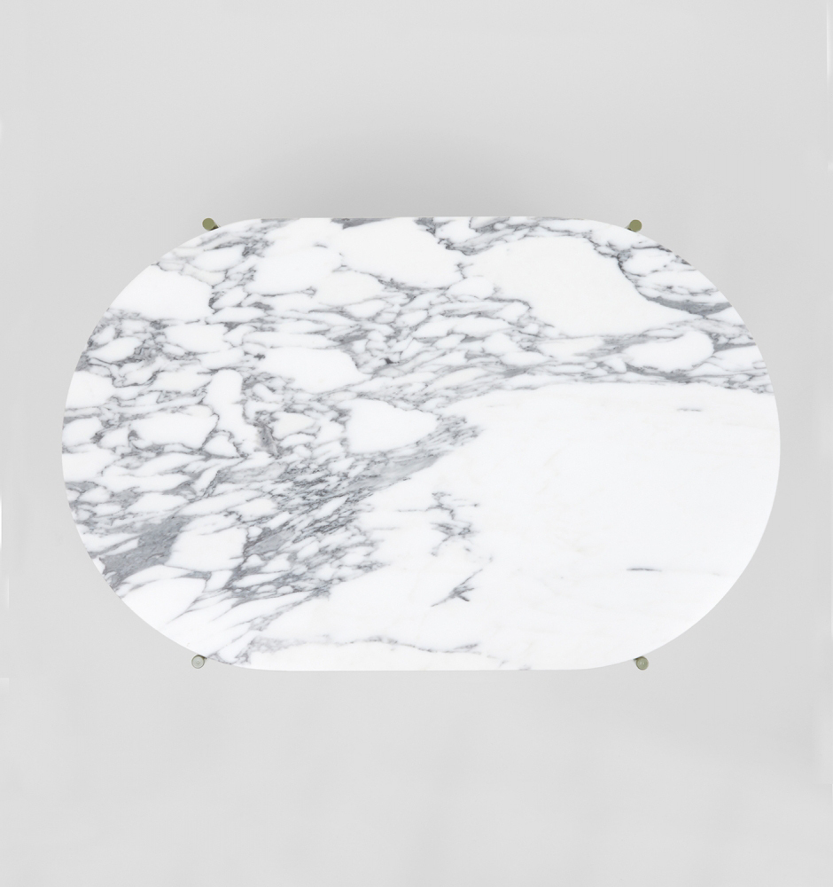 Rhonde Marble Coffee Table - Olive