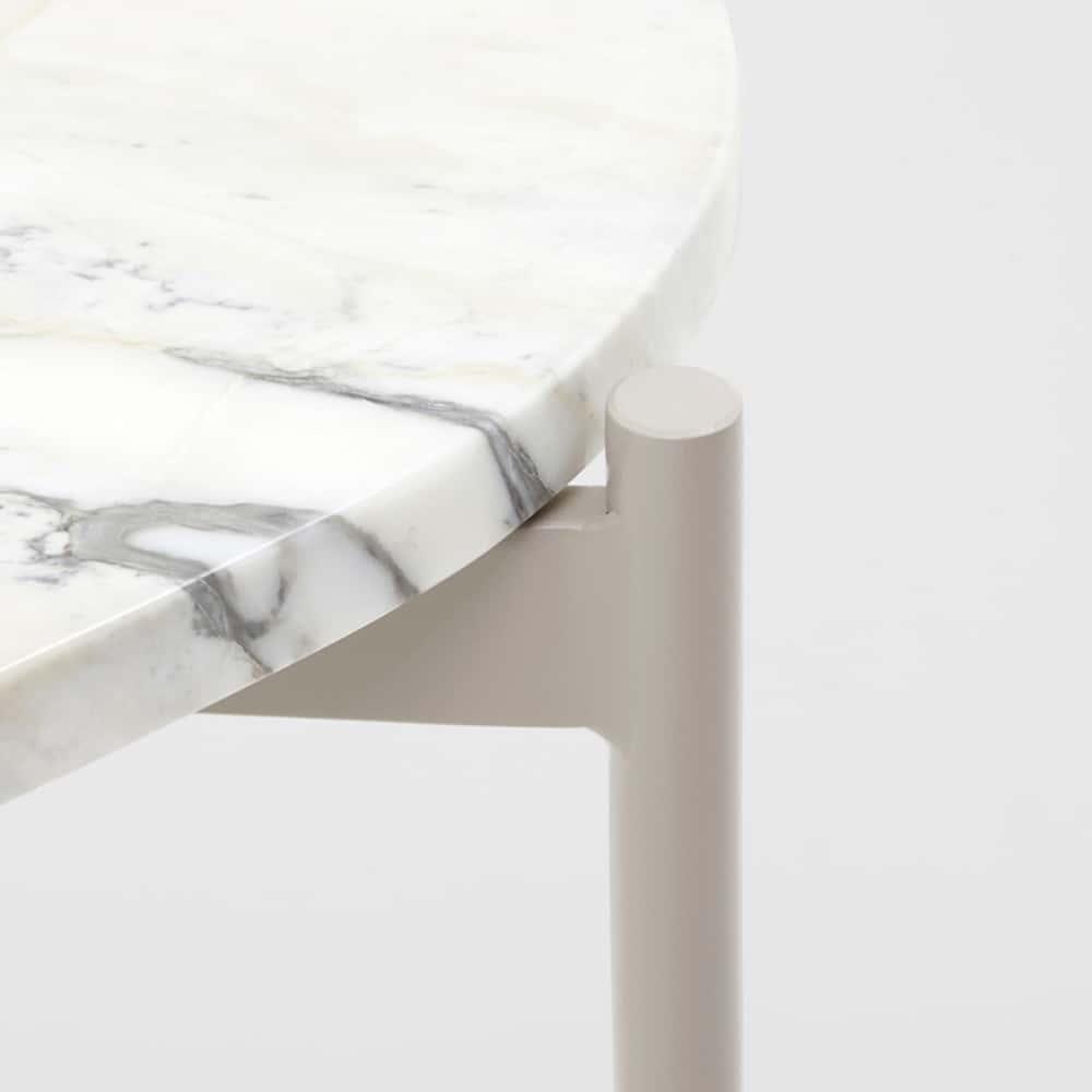 Rhonde Marble Side Table - Sand