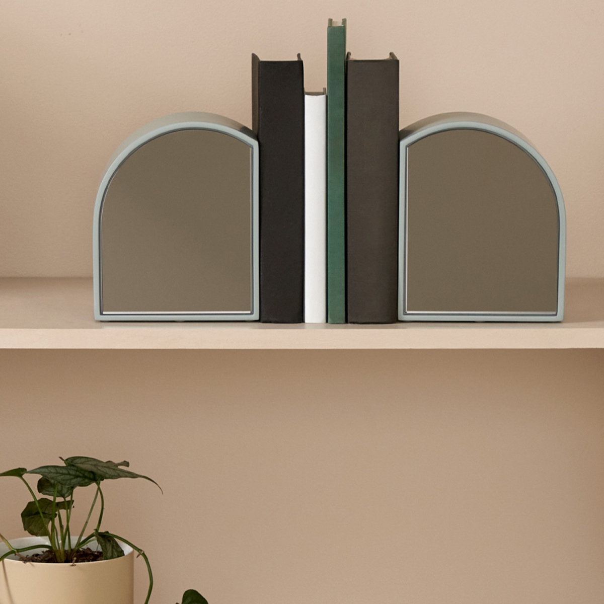 Archie Mirror Bookends - Blue