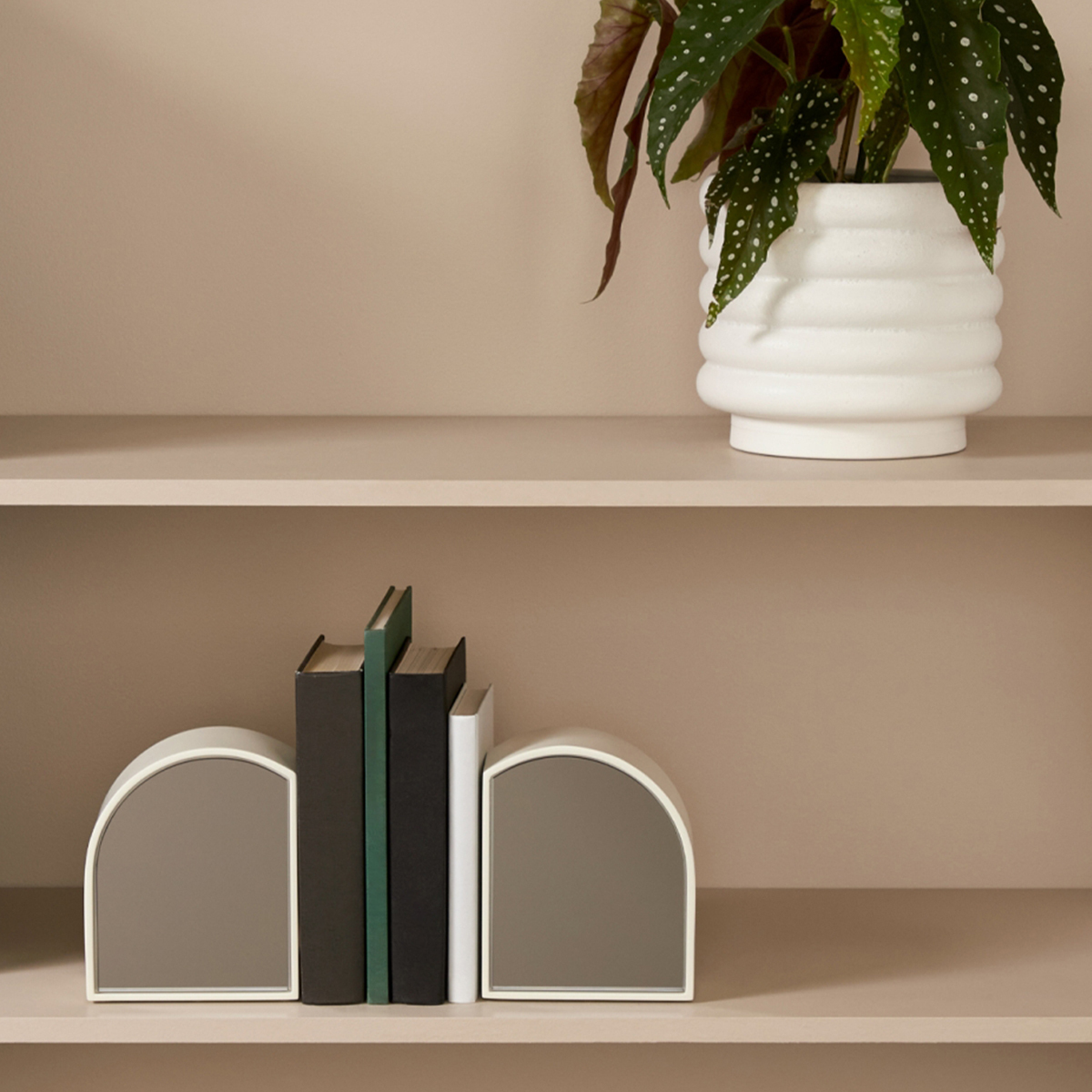 Archie Mirror Bookends - Mist