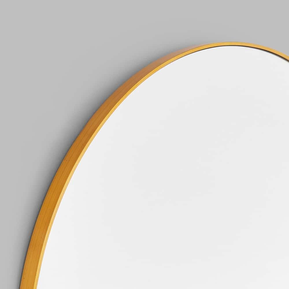 Bjorn Arch Low Mirror - Brass