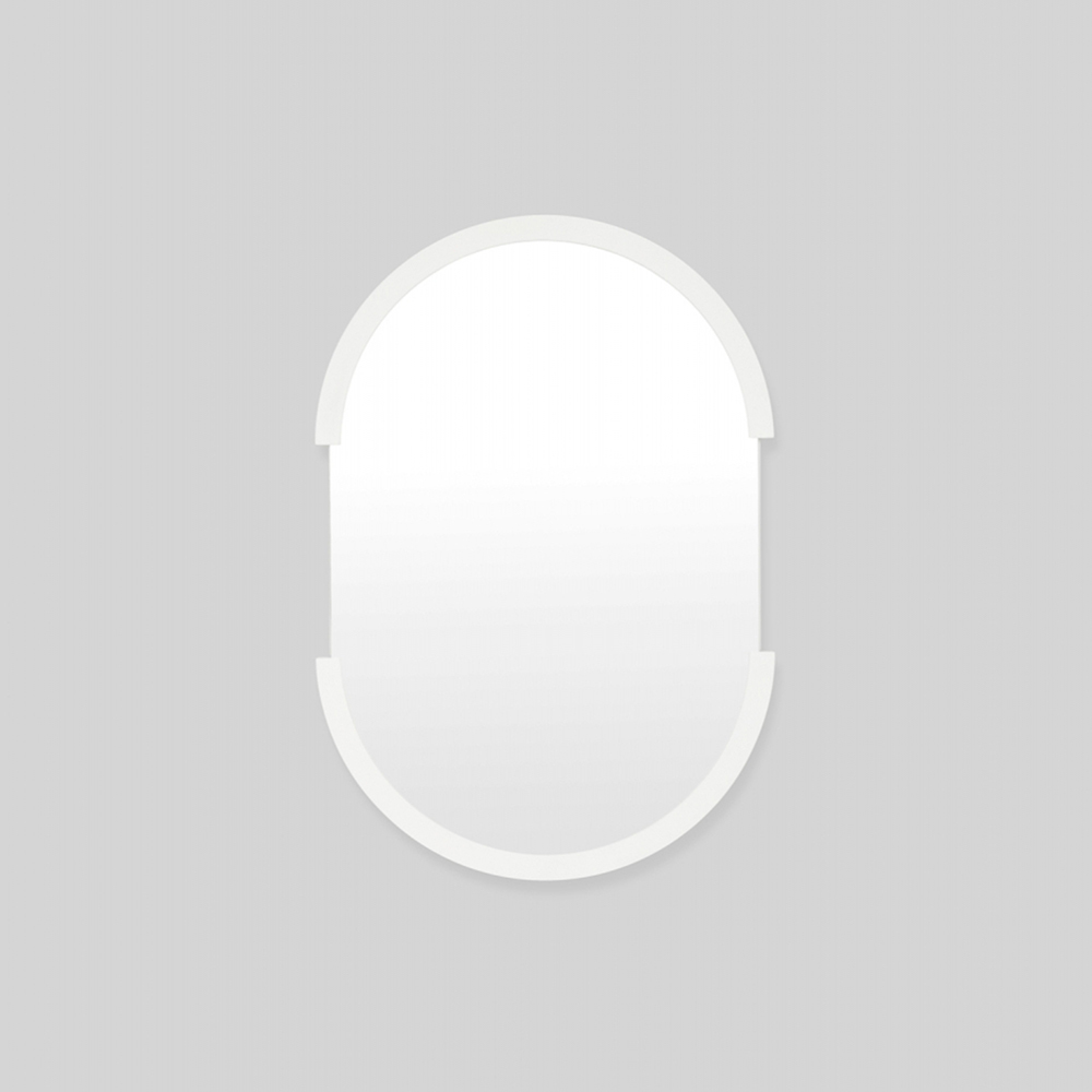 Dawn Oval Mirror - Bright White