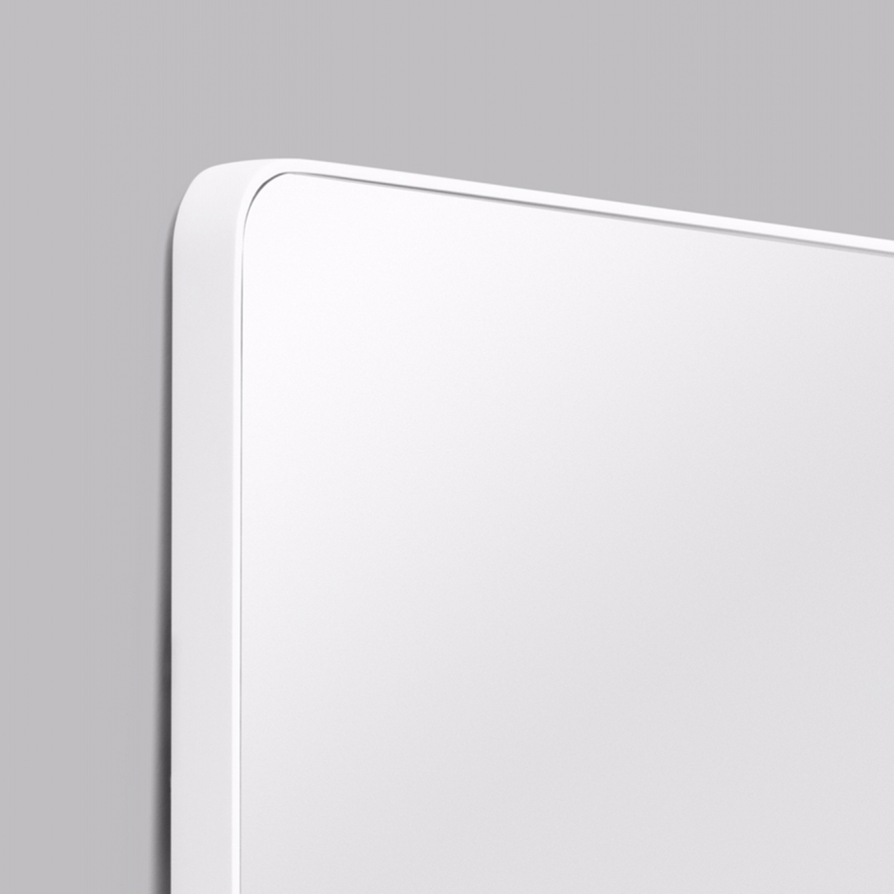 Flynn Curve Leaner Mirror - Bright White