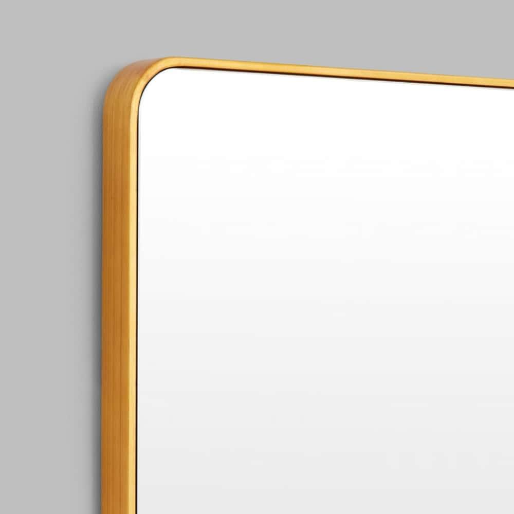 Flynn Curve Leaner Mirror - Brass