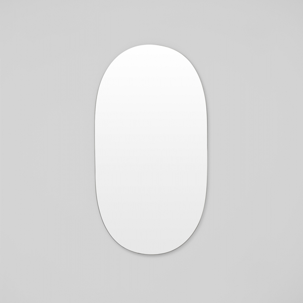 Miller Tall Oval Mirror - Black