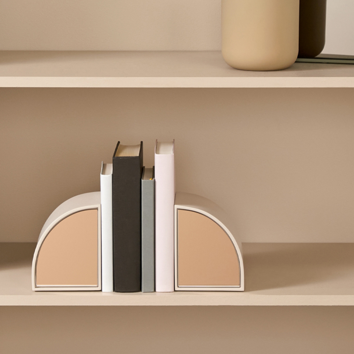 Percy Mirror Bookends - Nude