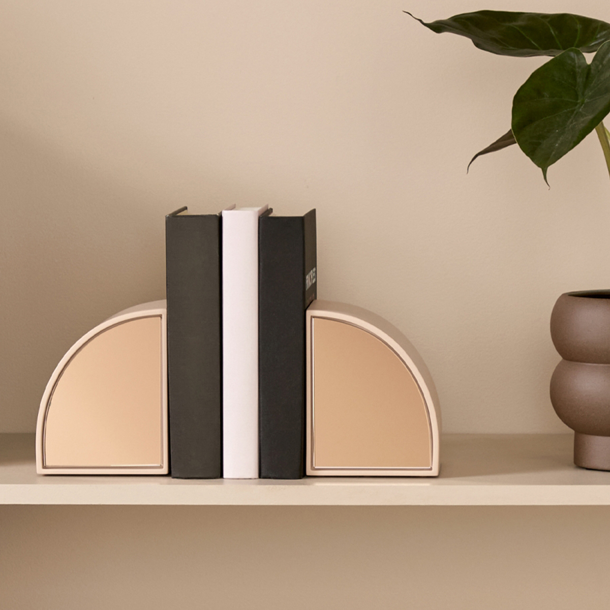 Percy Mirror Bookends - Powder