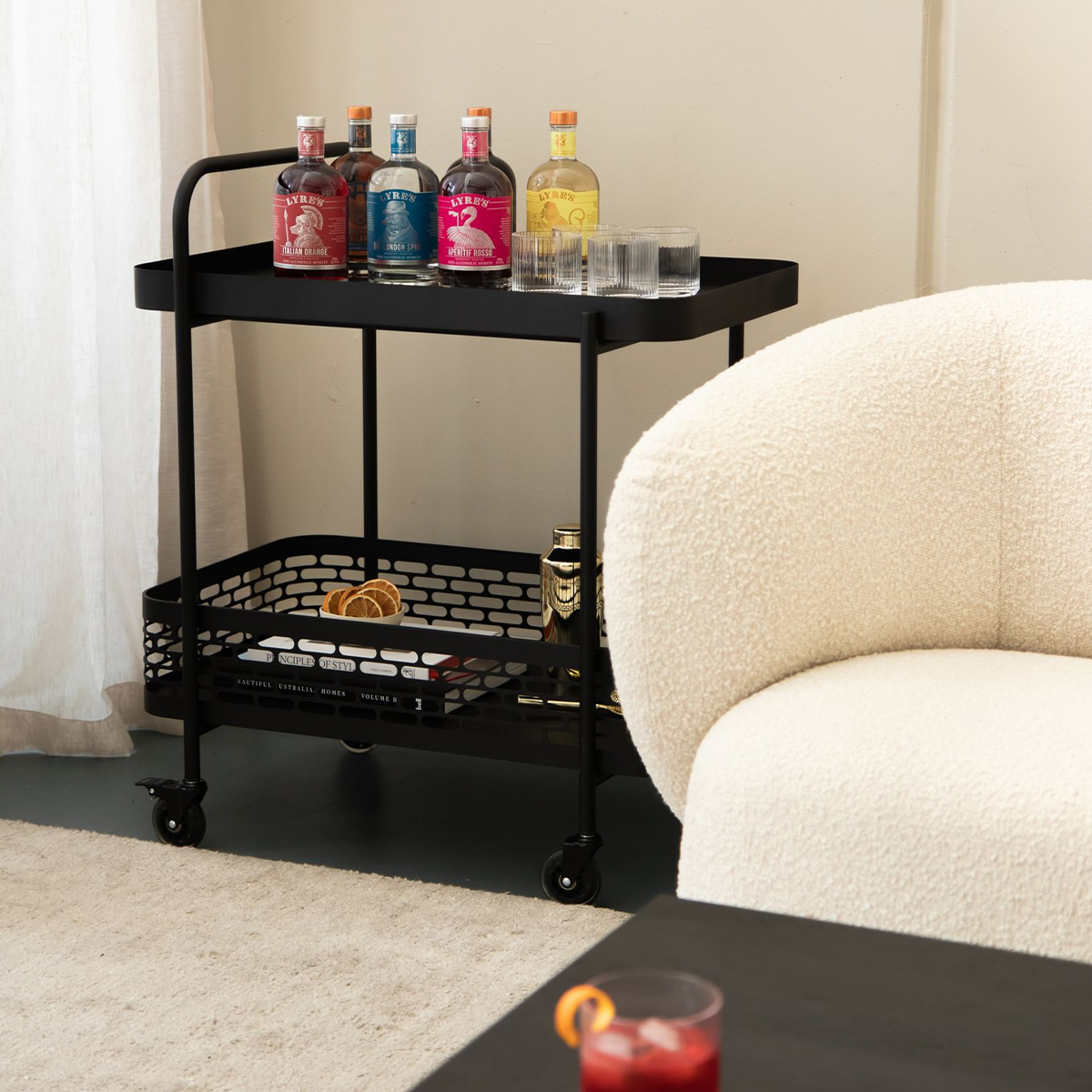 Cater Bar Cart - Black