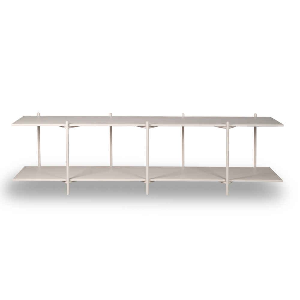 Cross Shelving Unit Low - Warm Beige