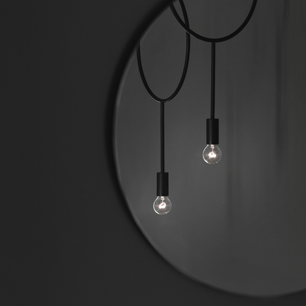 Circle Pendant Light - Dark Grey