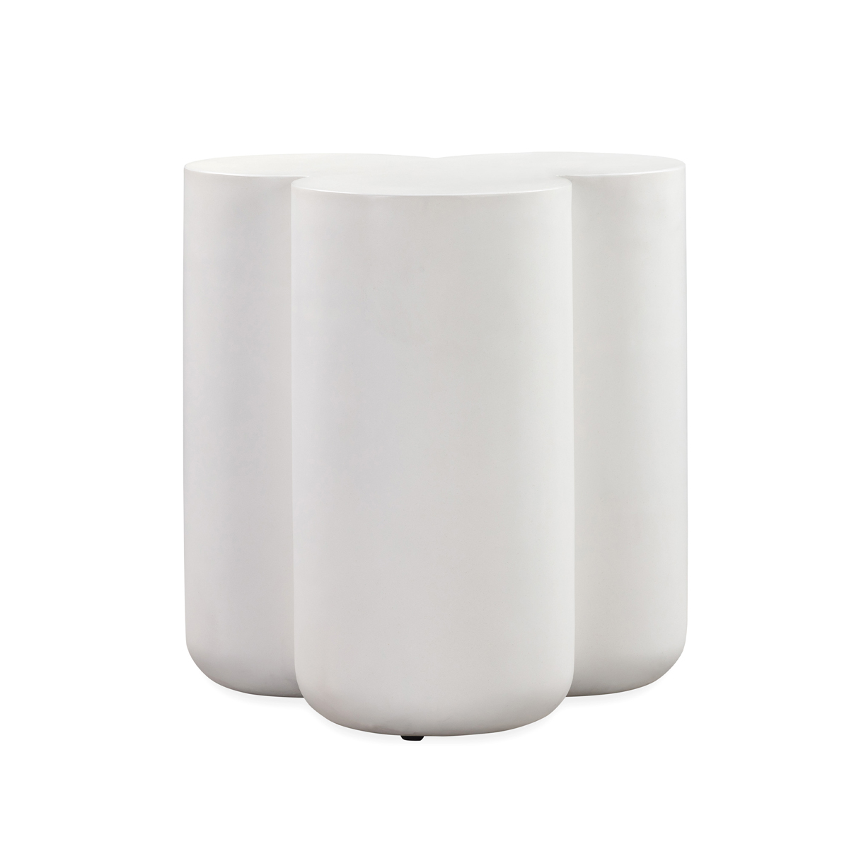 Trio Outdoor Side Table - White Concrete