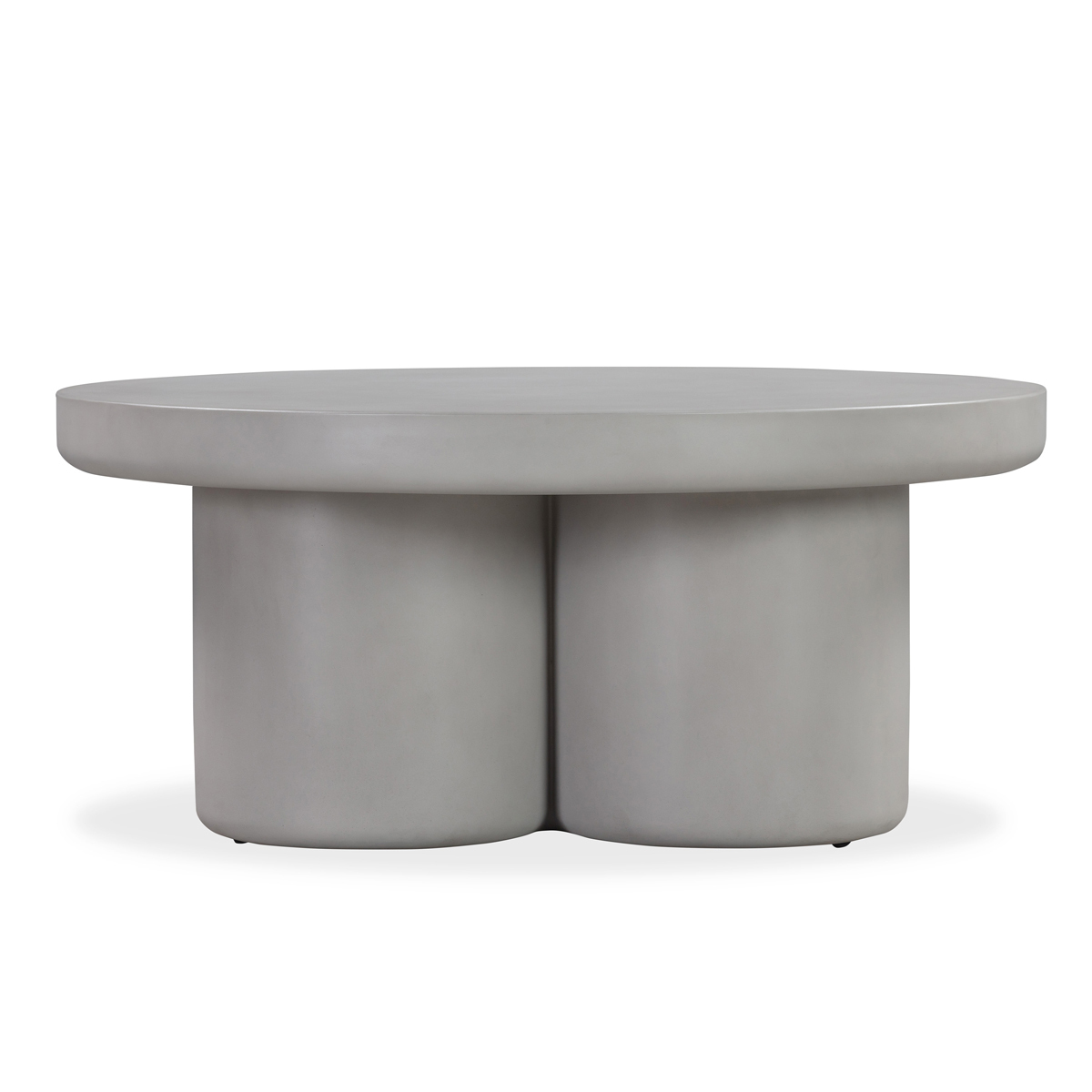 Huddle Round Outdoor Coffee Table 90Cm - Light Grey Concrete