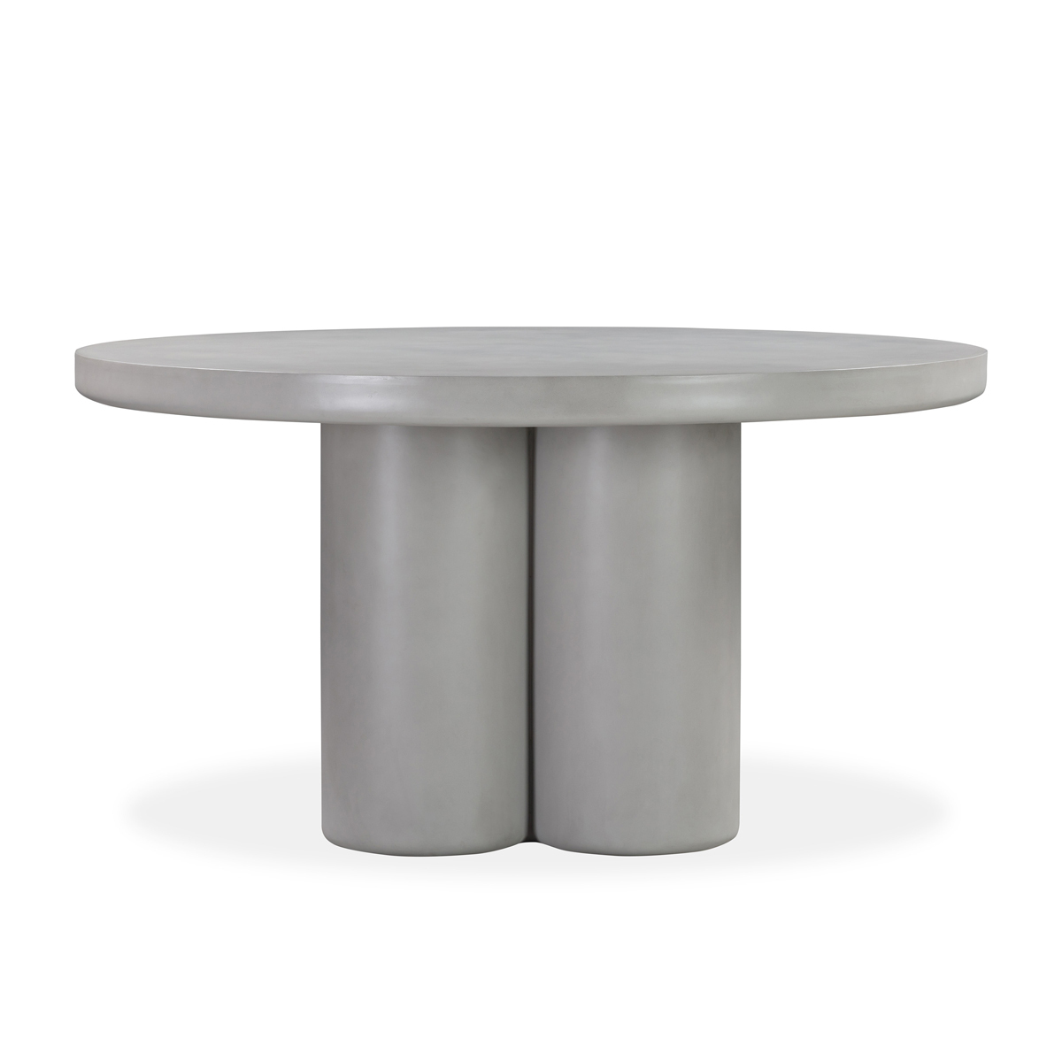 Huddle Round Outdoor Dining Table 140Cm - Light Grey Concrete