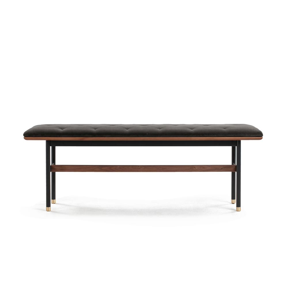 Distinct Bench - Walnut / Black