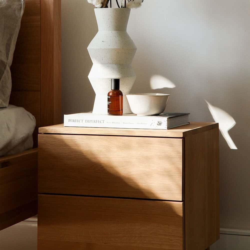 Harmony Bedside Table - Oak