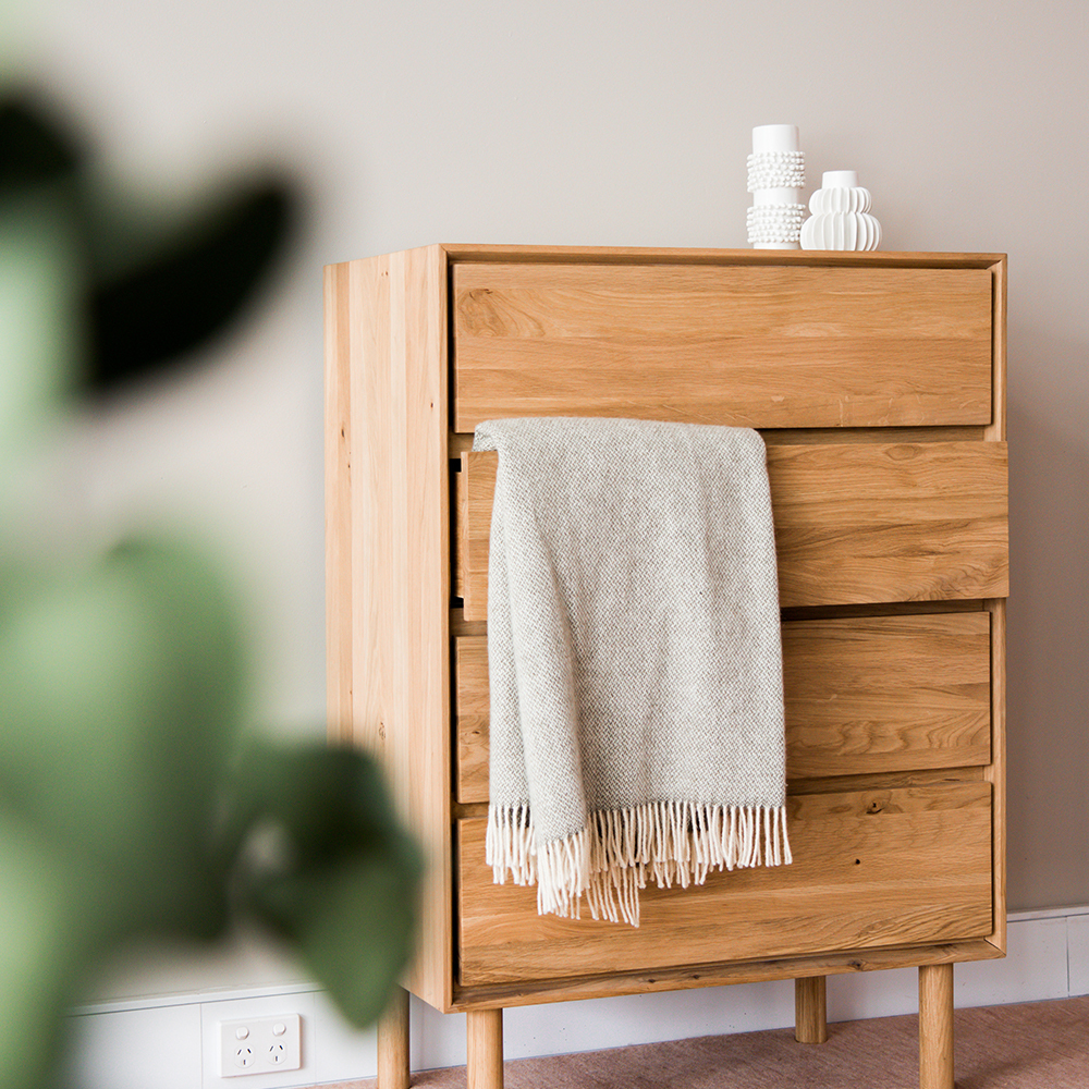 Harmony 4 Drawer Chest - Oak