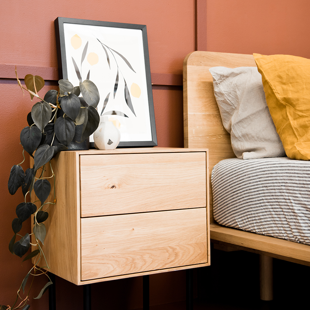 Essence Bedside Table - Oak