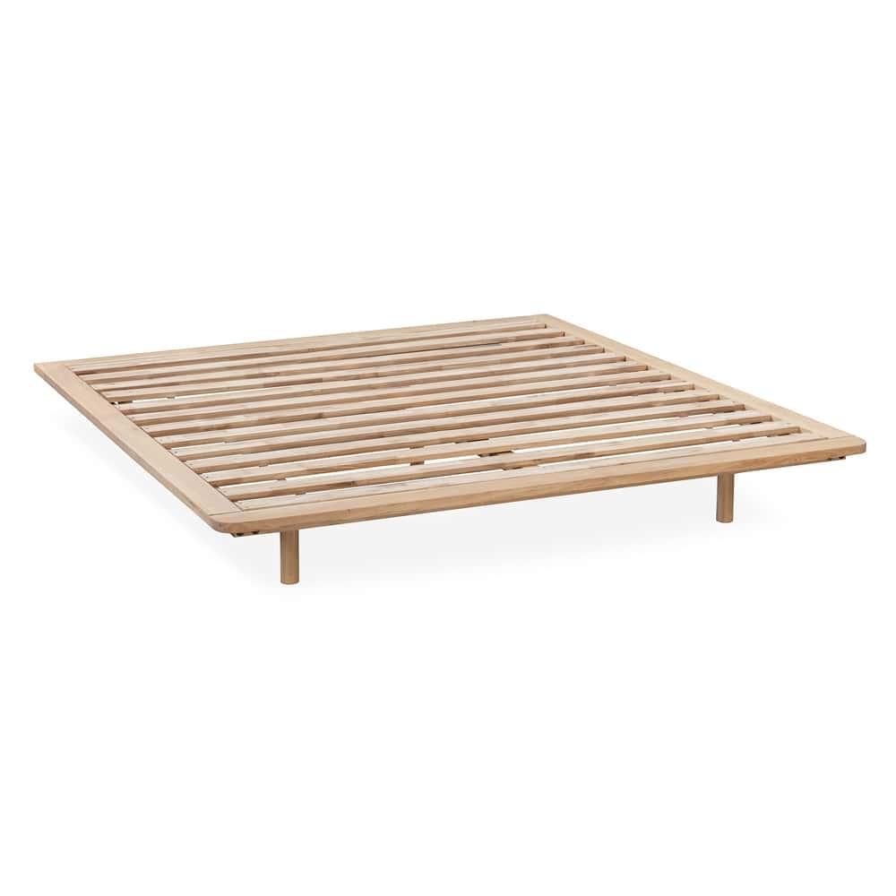 Serene Queen Bed Base - Oak