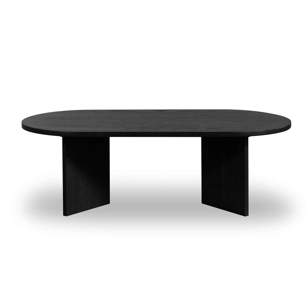 Edge Oval Coffee Table - Black